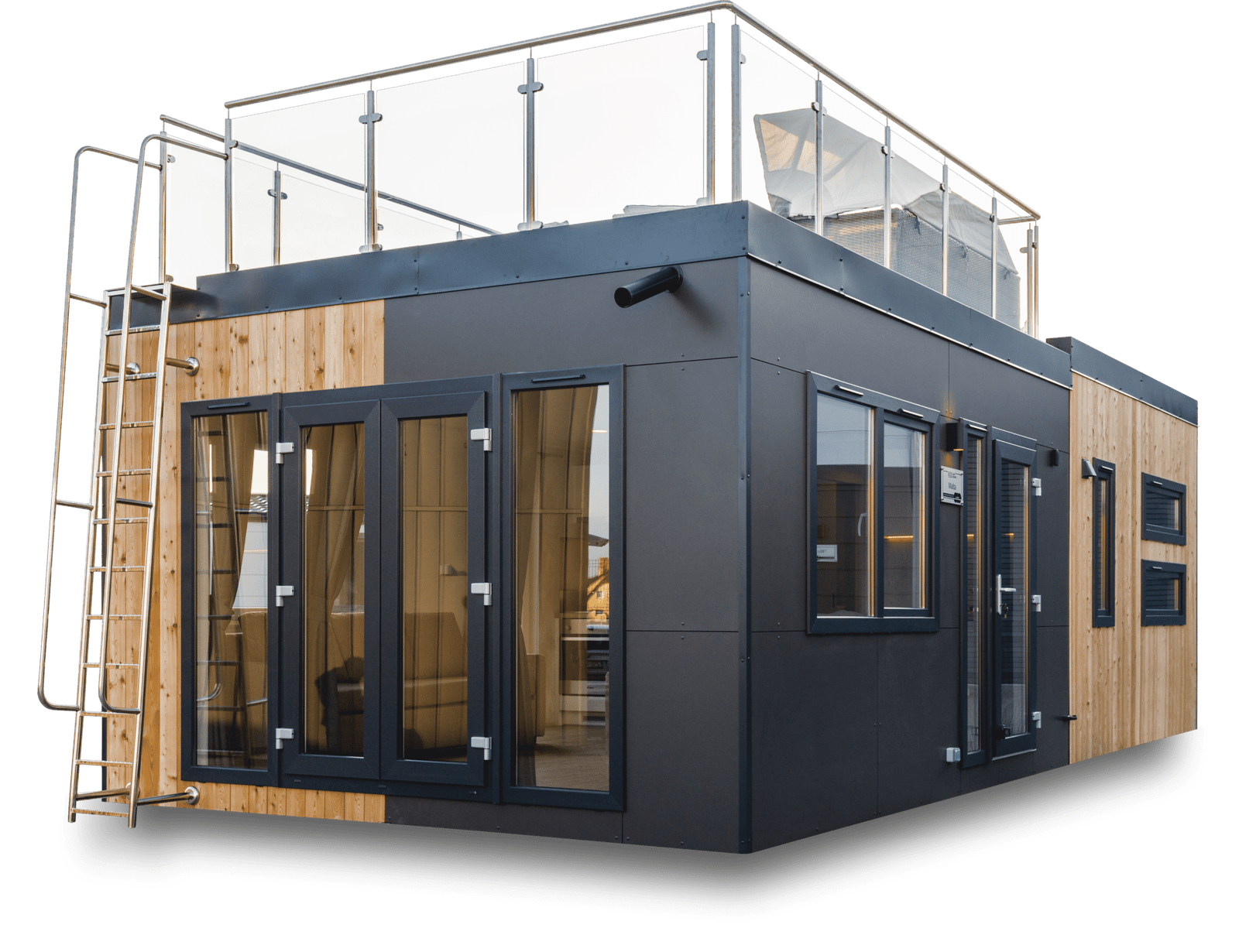 Casa Móvel Malta Haus com 2 Quartos e Terraço na Cobertura