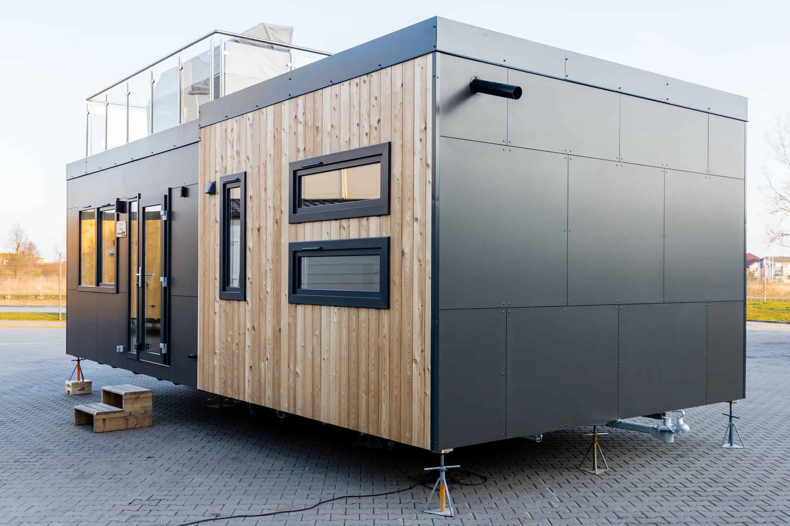 Casa Móvel Malta Haus com 2 Quartos e Terraço na Cobertura