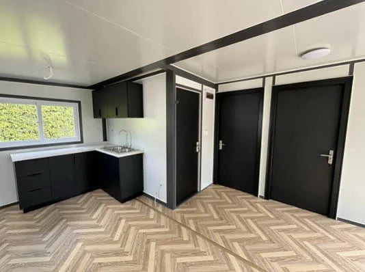 Contentor Móvel Tiny House com Dois Quartos e Cozinha – 2024